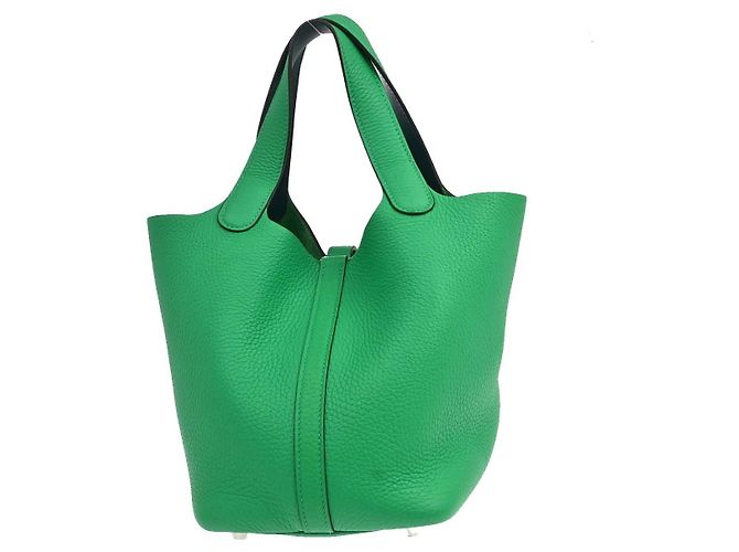 Hermès Hermes Picotin Lock Clemence MM Vert - vue 2