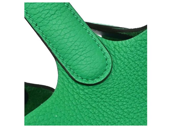 Hermès Hermes Picotin Lock Clemence MM Vert - vue 6
