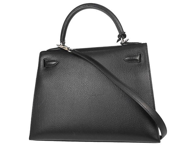Hermès Hermes Kelly Black Vache Liegee with Palladium Hardware 28 Nero - vista 2