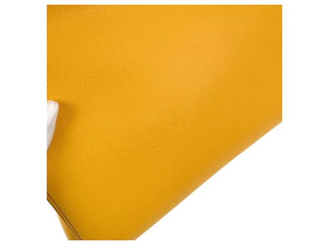 Hermès Hermes Birkin Yellow Courchevel con Gold Hardware 40 Amarillo - vista 3