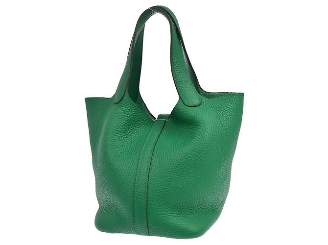 Hermès Hermes Picotin Lock Clemence MM Grün - Ansicht 2