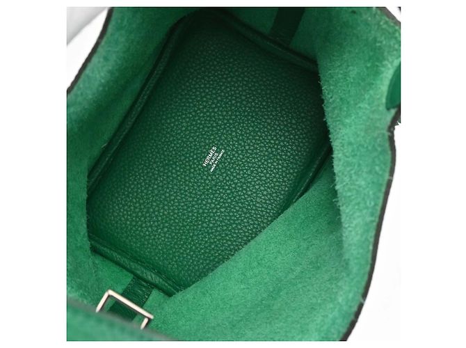 Hermès Hermes Picotin Lock Clemence MM Grün - Ansicht 3