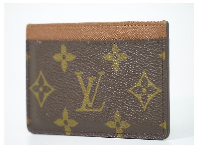 Tarjetero Louis Vuitton Monogram Reverse Canvas Castaño - vista 2