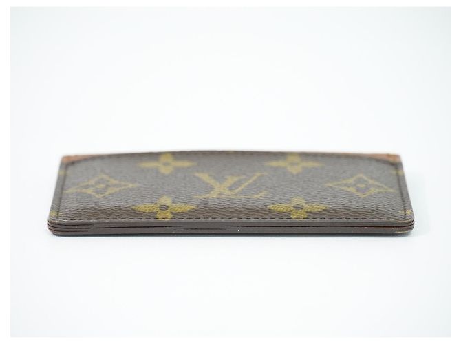 Tarjetero Louis Vuitton Monogram Reverse Canvas Castaño - vista 3