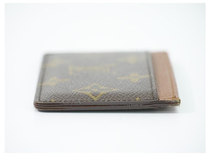Tarjetero Louis Vuitton Monogram Reverse Canvas Castaño - vista 4