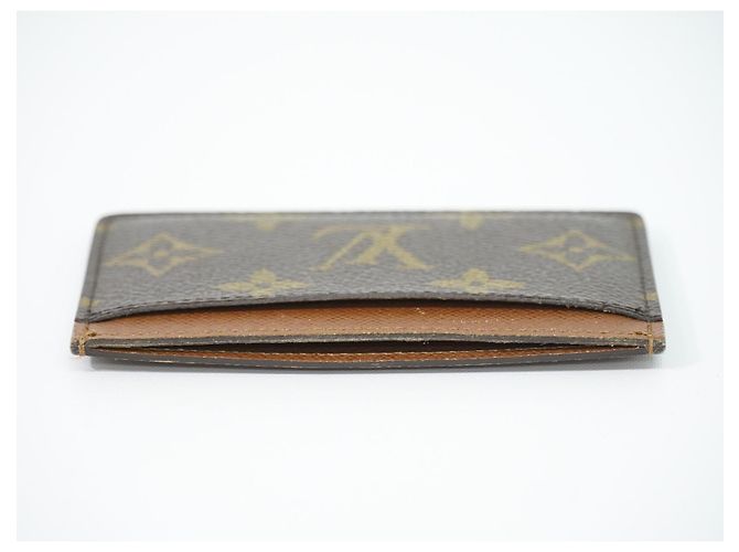 Tarjetero Louis Vuitton Monogram Reverse Canvas Castaño - vista 5