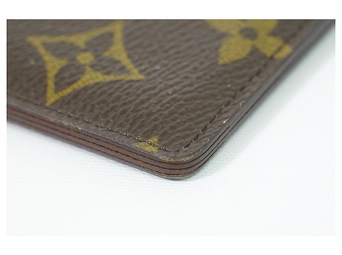 Tarjetero Louis Vuitton Monogram Reverse Canvas Castaño - vista 6