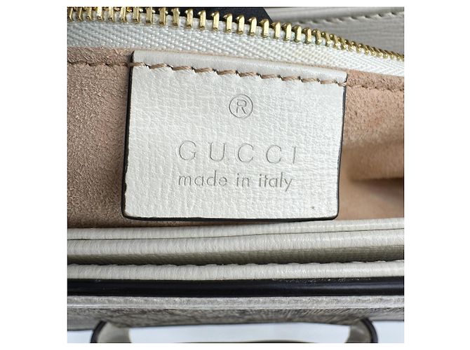 Gucci Horsebit 1955 GG Coated Canvas with Leather Small Beige - vista 6