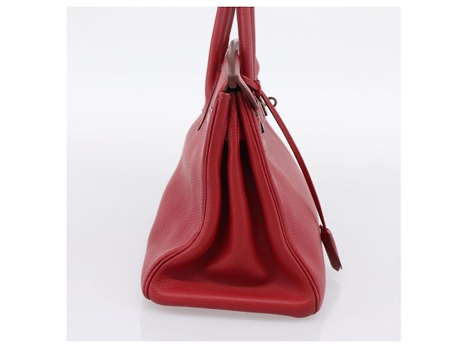 Hermès Hermes Birkin Red Togo con Palladium Hardware 30 Rosso - vista 3