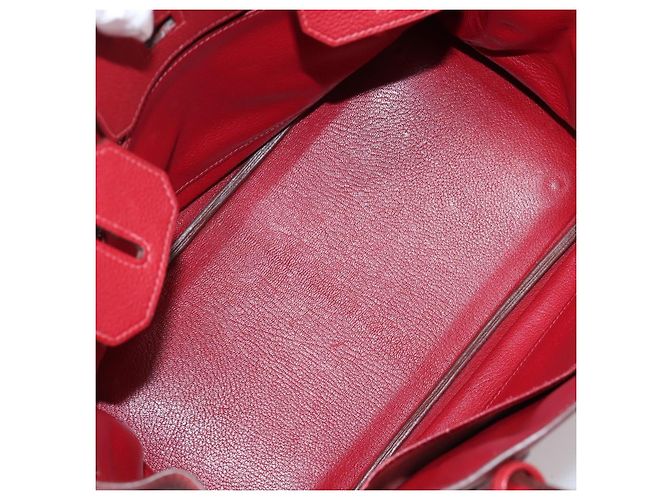 Hermès Hermes Birkin Red Togo con Palladium Hardware 30 Rosso - vista 5