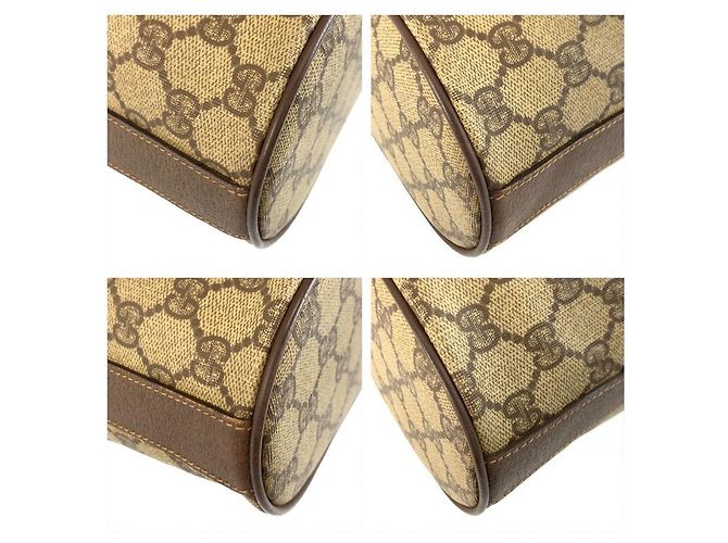 Sac à épaule Gucci GG Supreme Marron Beige - vue 4