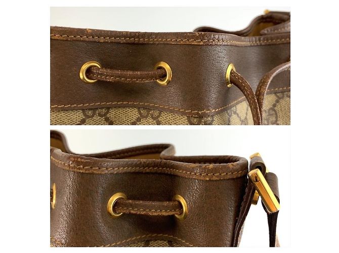 Sac à épaule Gucci GG Supreme Marron Beige - vue 6