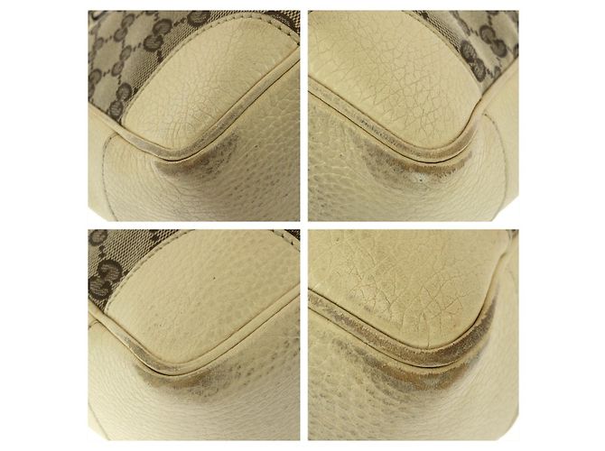 Gucci GG Canvas 2-Wege Schultertasche Braun Beige - Ansicht 3