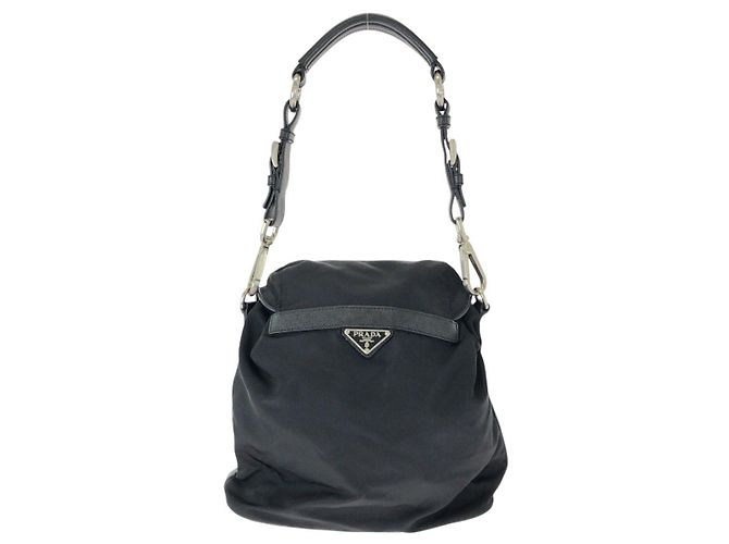 Bolso de hombro Prada Tessuto Negro - vista 2