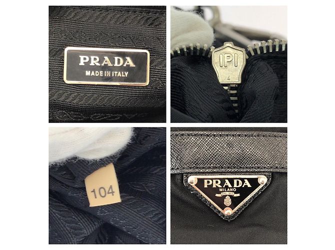 Bolso de hombro Prada Tessuto Negro - vista 4