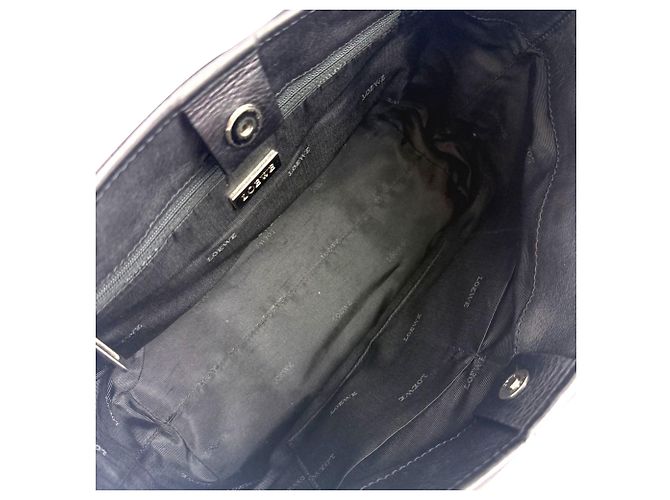 Borsa Tote Loewe Amazona Fusta in camoscio nero - vista 7