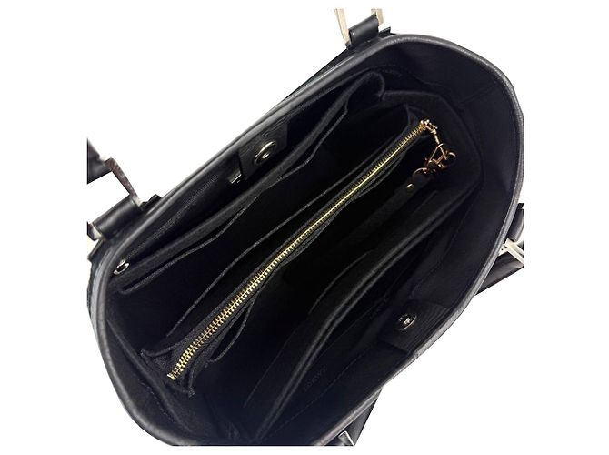 Borsa Tote Loewe Amazona Fusta in camoscio nero - vista 8