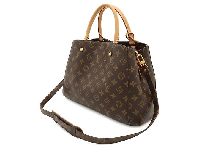 Bolsa Louis Vuitton Monogram Montaigne MM Marrom - vista 2