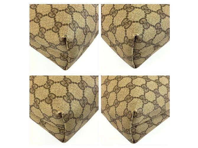 Gucci Sherry Line GG Supreme Tote Bag Braun Beige - Ansicht 4