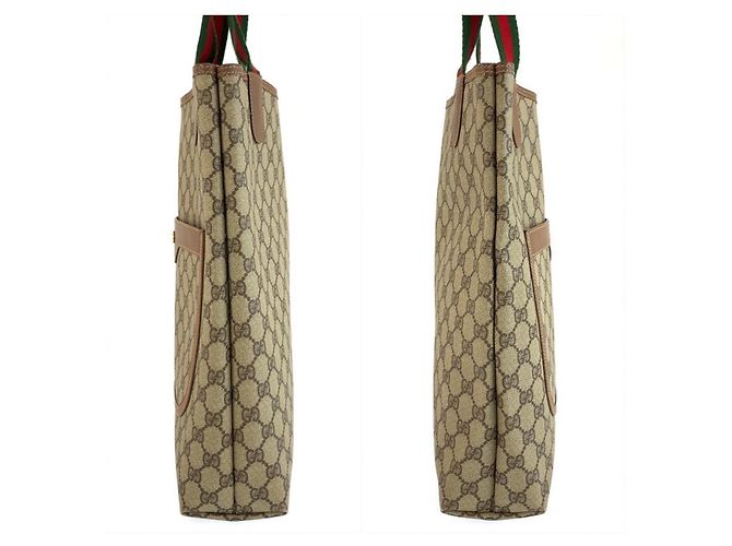 Gucci Sherry Line GG Supreme Tote Bag Braun Beige - Ansicht 7