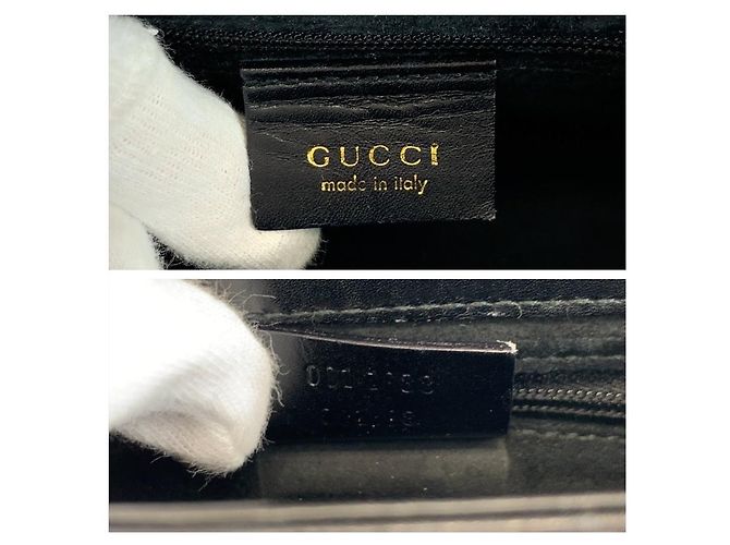 Gucci Vintage Bamboo Handtasche Schwarz - Ansicht 3