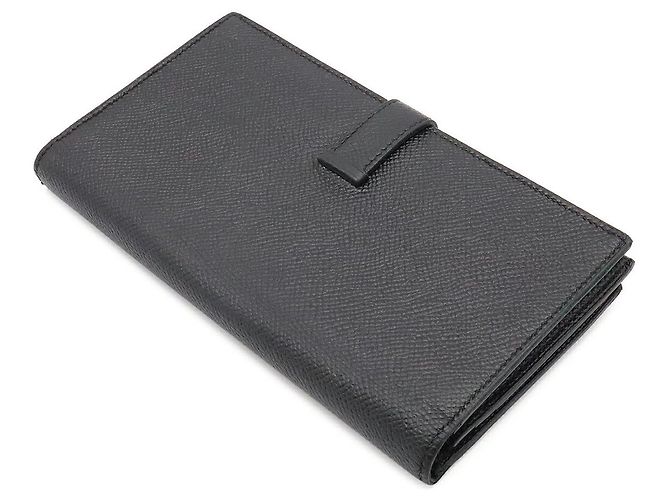 Hermès Portafoglio lungo Hermes Bearn Soufflet Nero - vista 2