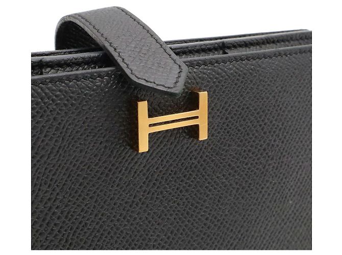 Hermès Portafoglio lungo Hermes Bearn Soufflet Nero - vista 4