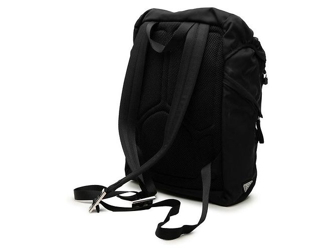 Sac à dos Prada avec plaque logo triangle Noir - vue 2
