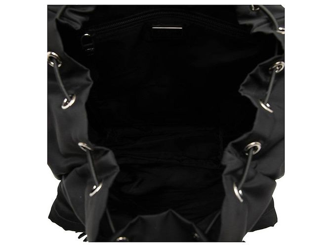 Sac à dos Prada avec plaque logo triangle Noir - vue 4