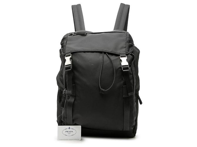 Sac à dos Prada avec plaque logo triangle Noir - vue 6