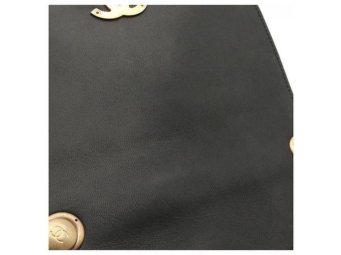 Bolsa de Ombro 2-way Chanel V-Stitch com Alça de Mão Preto - vista 8