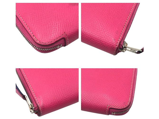 Hermès Portafoglio lungo Hermes Azap Long Silk In Rosa - vista 3