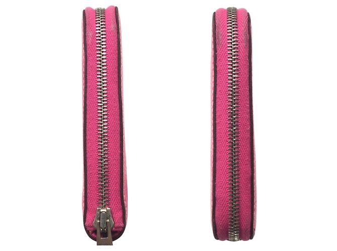 Hermès Portafoglio lungo Hermes Azap Long Silk In Rosa - vista 5