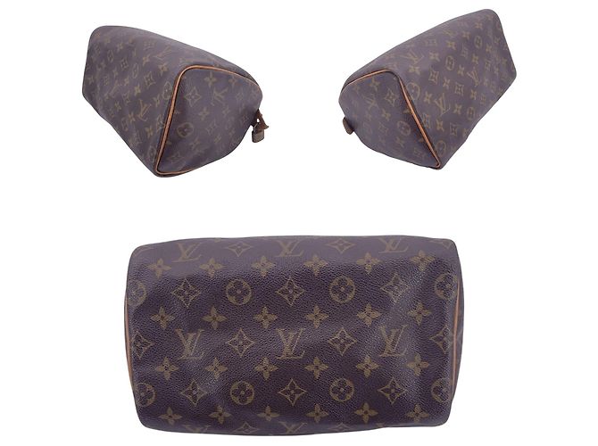Louis Vuitton Vintage Cloth Handtasche Speedy Braun - Ansicht 5