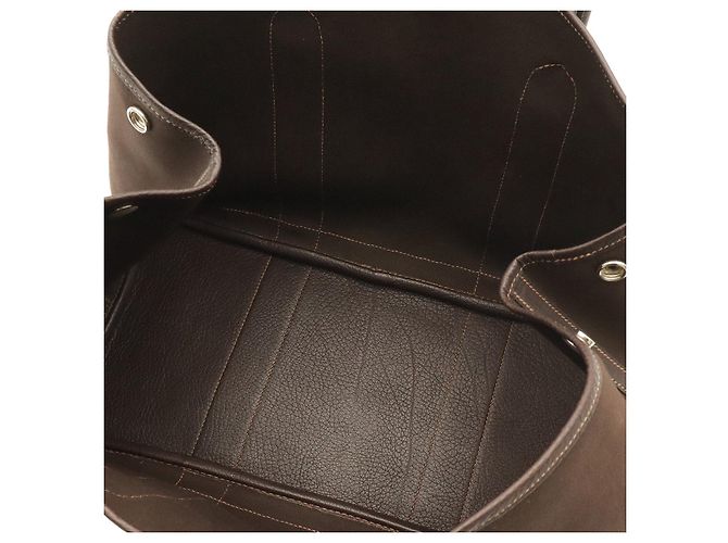 Hermès Borsa Tote Hermes Garden Party PM Marrone - vista 6