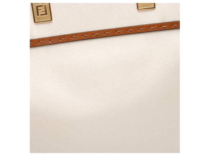 Fendi Canvas Sunshine Medium Shopper Tote Braun Beige - Ansicht 10