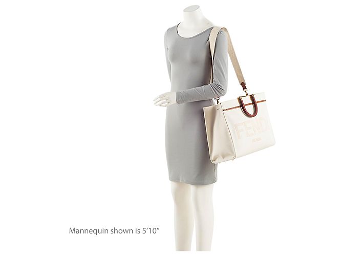 Fendi Canvas Sunshine Medium Shopper Tote Braun Beige - Ansicht 5