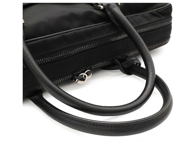 Prada Porte-documents Business Logo Triangle 2VE005 Noir - vue 4