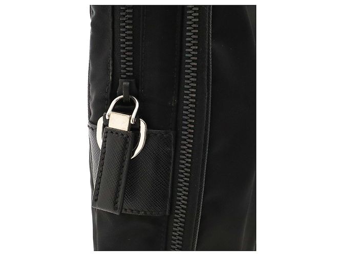 Prada Porte-documents Business Logo Triangle 2VE005 Noir - vue 6