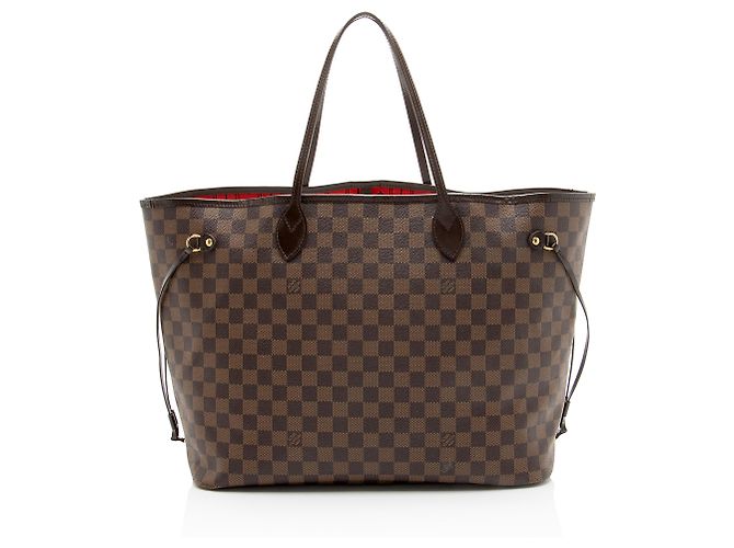 Saco Louis Vuitton Damier Ebene Neverfull GM Tote Marrom - vista 3