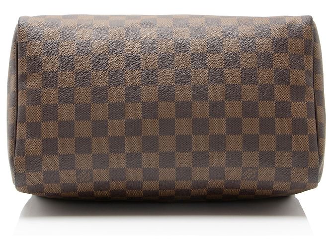 Louis Vuitton Damier Ebene Speedy 30 Satchel Castaño - vista 4