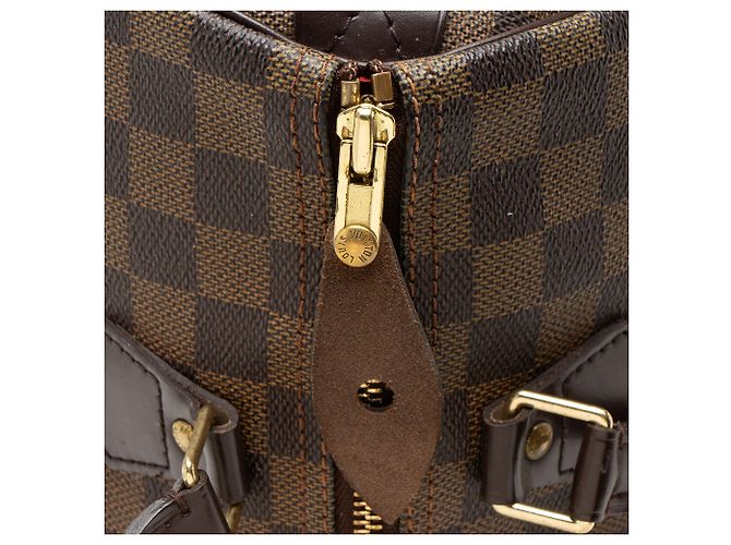 Louis Vuitton Damier Ebene Speedy 30 Satchel Castaño - vista 9