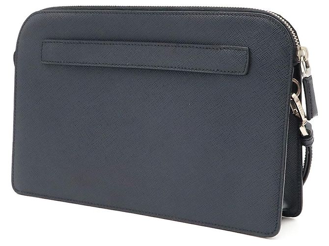 Prada Saffiano Clutch Blau - Ansicht 2
