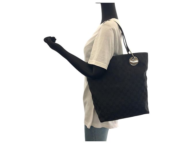 Gucci GG Canvas Shopper Bag Schwarz - Ansicht 7