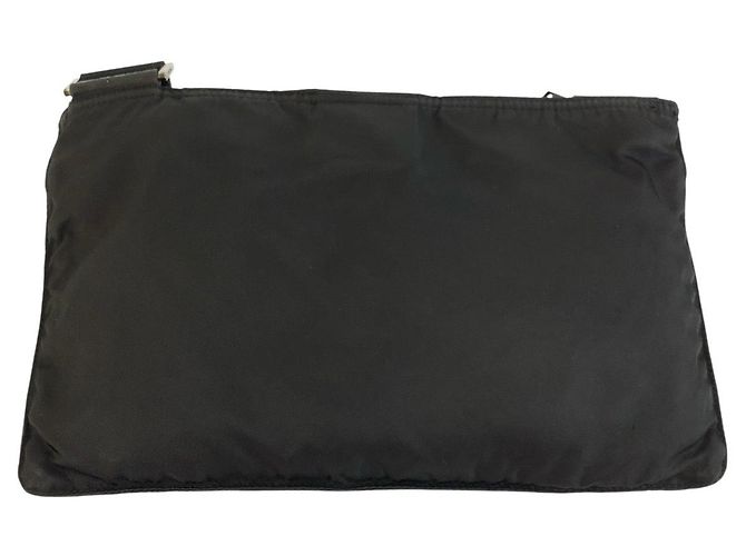 Pochette Prada Tessuto avec logo triangle Noir - vue 2