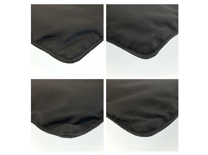 Pochette Prada Tessuto avec logo triangle Noir - vue 4
