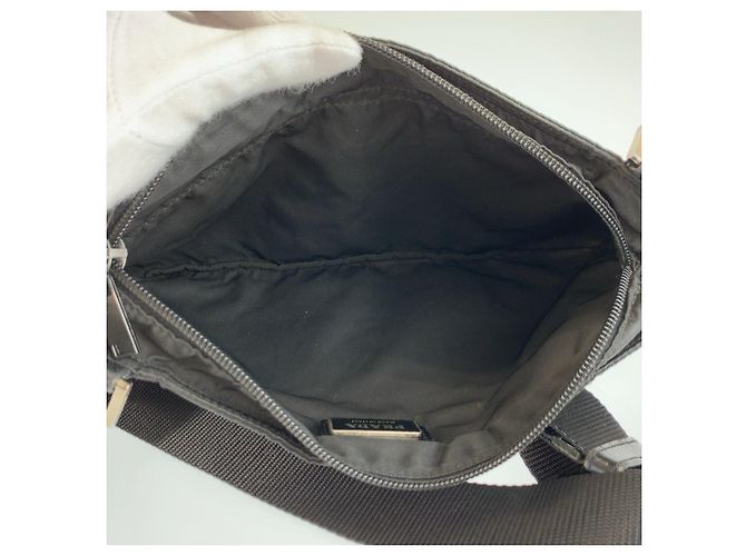 Pochette Prada Tessuto avec logo triangle Noir - vue 9