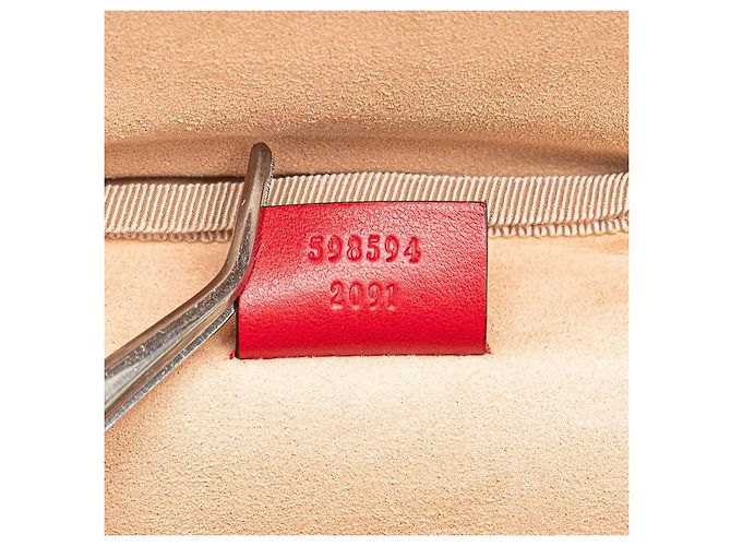 Zaino Vanity Gucci GG Marmont Rosso - vista 10