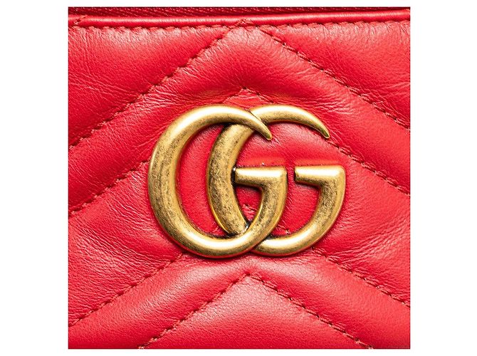 Zaino Vanity Gucci GG Marmont Rosso - vista 4