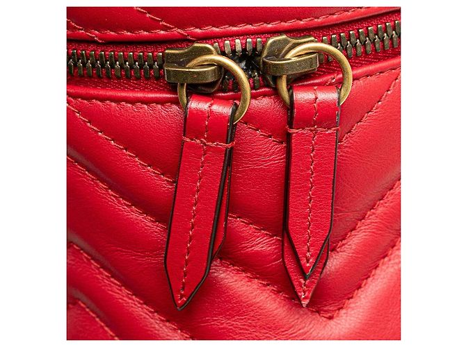 Zaino Vanity Gucci GG Marmont Rosso - vista 5